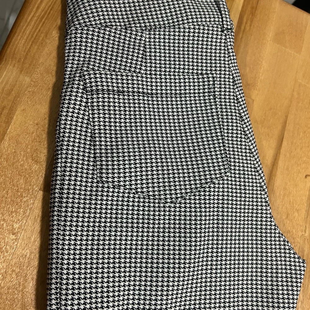 Black and White Houndstooth Pants